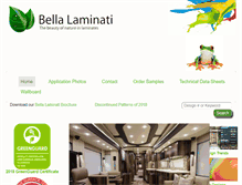 Tablet Screenshot of bellalaminati.com